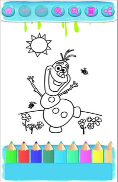 Frozen Coloring Pages. - Screenshot 1