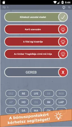 Szókirakó - Screenshot 2
