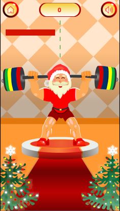 Santa Weightlifter - Screenshot 1