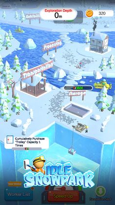 Idle Snowpark - Screenshot 3