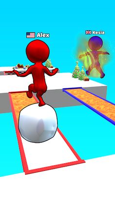 Snow Race 3D™: Fun Racing - Screenshot 1