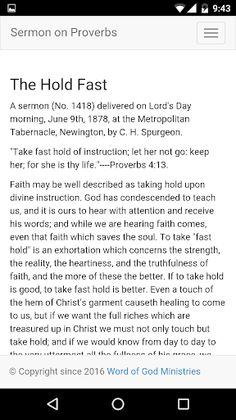 Sermon on Proverbs CH Spurgeon - Screenshot 2