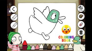 Sarah and Duck : Coloring Book - Screenshot 3