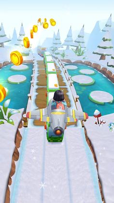 Railway 3D Surf - Screenshot 4