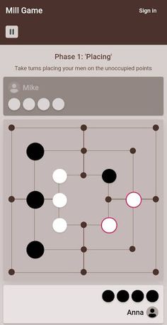 Mill Game: 9 men's morris boar - Screenshot 3