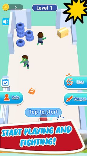 Draw Line Killer Zombie Puzzle - Screenshot 2