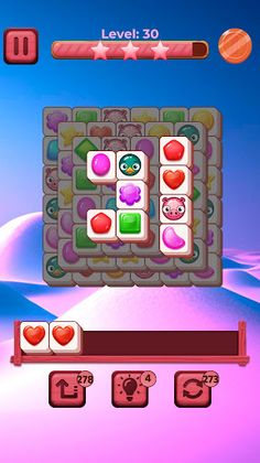 Маджонг три в ряд головоломки - Screenshot 3