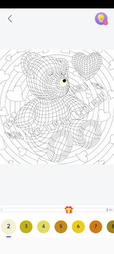 Mandala Paint: Color by Number - Screenshot 1