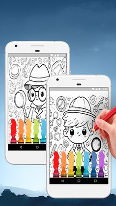 Detective Colouring Pages Book - Screenshot 2