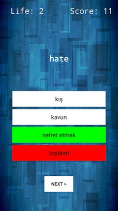 English - Turkish Word Quiz - Screenshot 3
