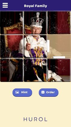 Royal Family Sliding Puzzle - Screenshot 1