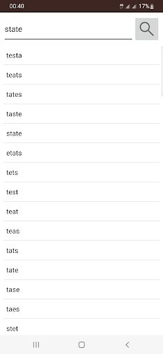 Anagram Solver - Screenshot 2