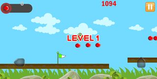 Rolling Bird - Green bird jump - Screenshot 2