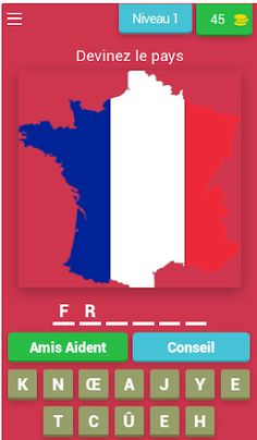 Devinez le pays sur la carte - Screenshot 1