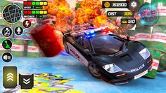 Police Car Stunts Racing Games - Screenshot 2