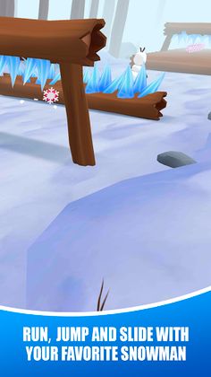 The Snowman run: Frozen runner - Screenshot 1