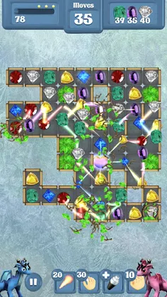 Frozen Dragon Gems - Match 3 - Screenshot 4