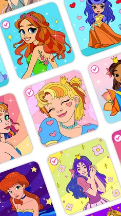 Girls Princess Coloring Book - Screenshot 1