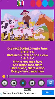 Kids Song : Old Macdonald - Screenshot 2