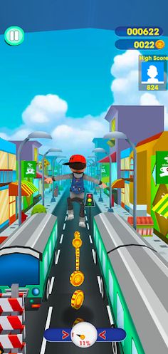 Subway boy Bus: Run Game - Screenshot 1