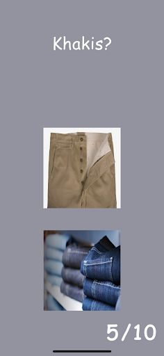 Jeans or Khakis - Screenshot 1