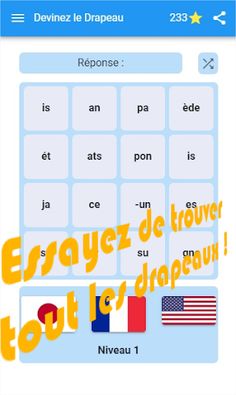 Devinez le drapeau - Screenshot 3