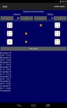 Dadi per Risiko - Screenshot 2