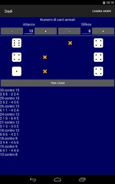 Dadi per Risiko - Screenshot 2