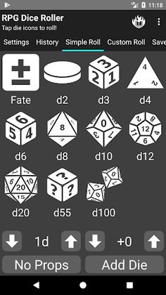 RPG Dice Roller - Screenshot 4