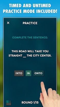 Prepositions Grammar Test - Screenshot 3