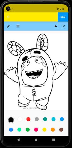 Oddbods Coloring Book Game - Screenshot 3