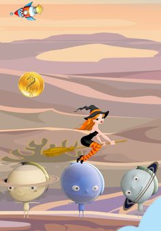 Flying Witch - Witch Jumping - Screenshot 2