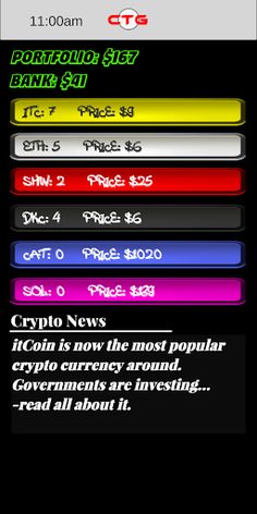 Crypto Trading Game - Screenshot 2