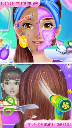 Doll makeup salon girl game - Screenshot 2