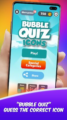 Bubble Quiz Icons - Screenshot 1