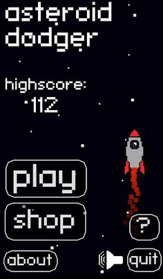 asteroid dodger - Screenshot 1
