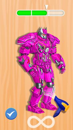 Paint Car Robot Games DIY Art - Screenshot 2