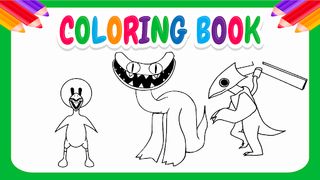 Rainbow friends 2 coloring - Screenshot 2