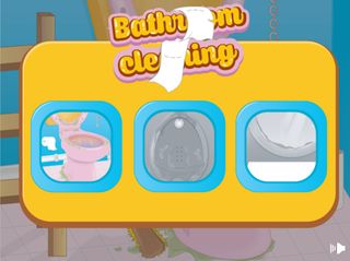 Girls bathroom cleaning games - Screenshot 2