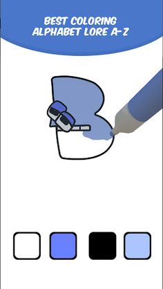 Coloring Alphabet Lore - Screenshot 2