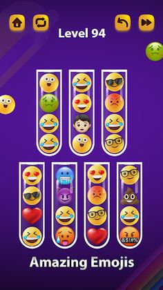 Emoji Sort Puzzle Matching 3D - Screenshot 4