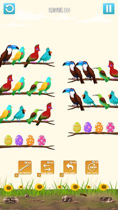 Bird Sort: Color Puzzle game - Screenshot 3