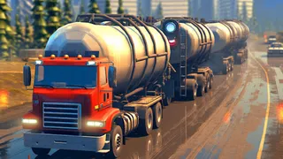 Oil Cargo Transport Truck Game - Screenshot 1