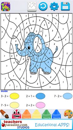 Kids Math Paint by Number Game - Screenshot 2