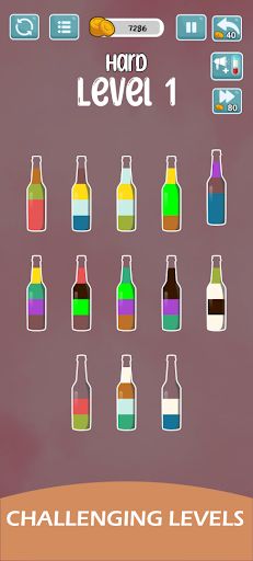 Brain Puzzle Water Color Sort - Screenshot 4