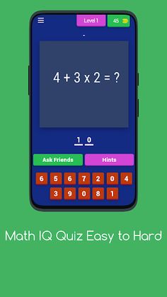 MATH IQ QUIZ EASY TO HARD - Screenshot 1