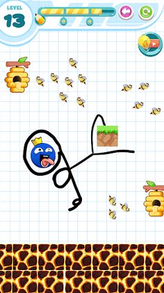 Save Rainbow: Blue monster - Screenshot 3