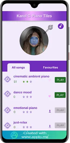 Karol G Piano Tiles - Screenshot 3