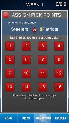 PICK'EM Pro Football - Screenshot 3