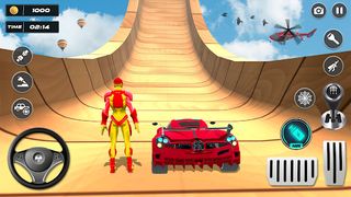 Superhero Car Games: Mega Ramp - Screenshot 1